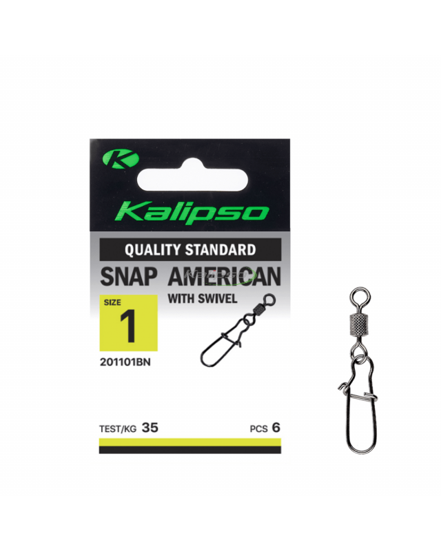 Застібка Kalipso Snap American with swivel-201101BN №1(6)