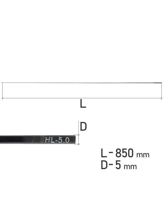 Вершинка Kalipso карбон 0.85m D5.0mm solid