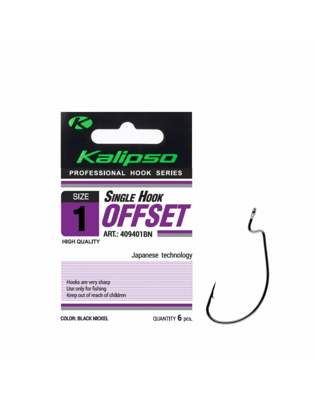 Крючок Kalipso Offset 409401BN №1(6)
