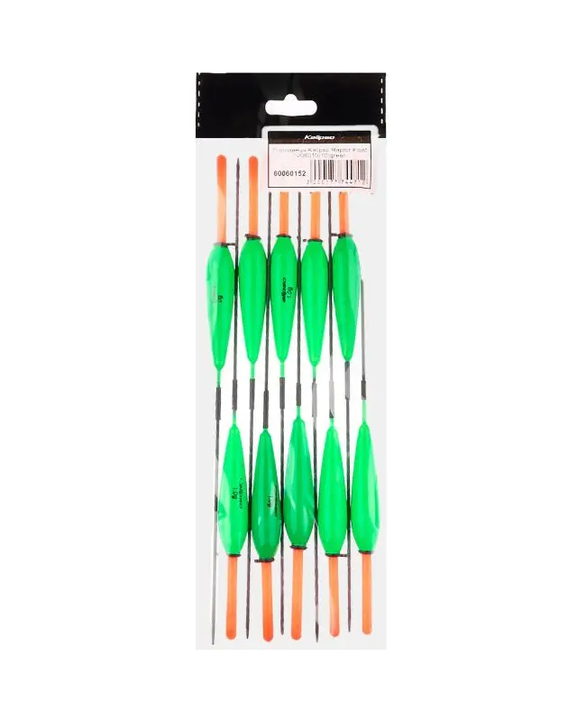 Поплавок Kalipso Raptor Float 1006010(10шт) green 1.0г