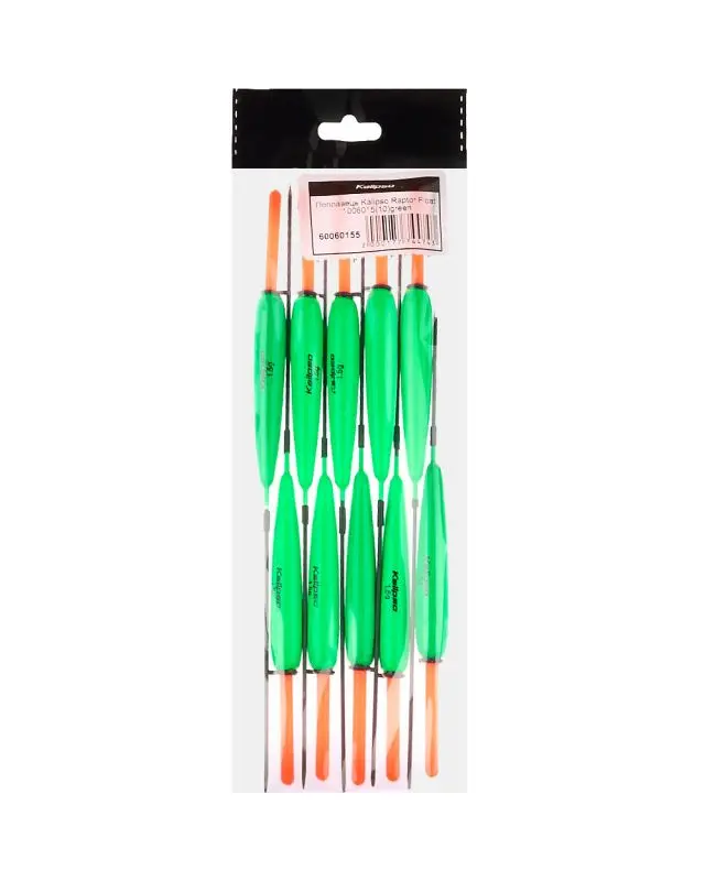 Поплавок Kalipso Raptor Float 1006015(10шт) green 1.5г