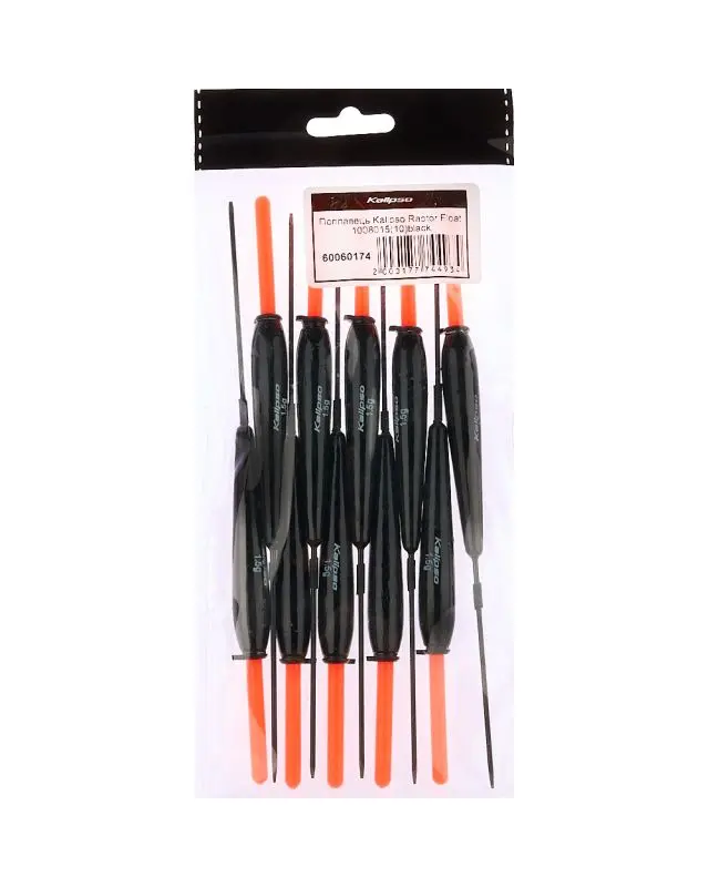 Поплавок Kalipso Raptor Float 1008015 (10шт) black 1.5г