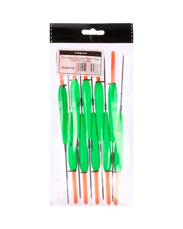 Поплавок Kalipso Raptor Float 1008015 (10шт) green 1.5г