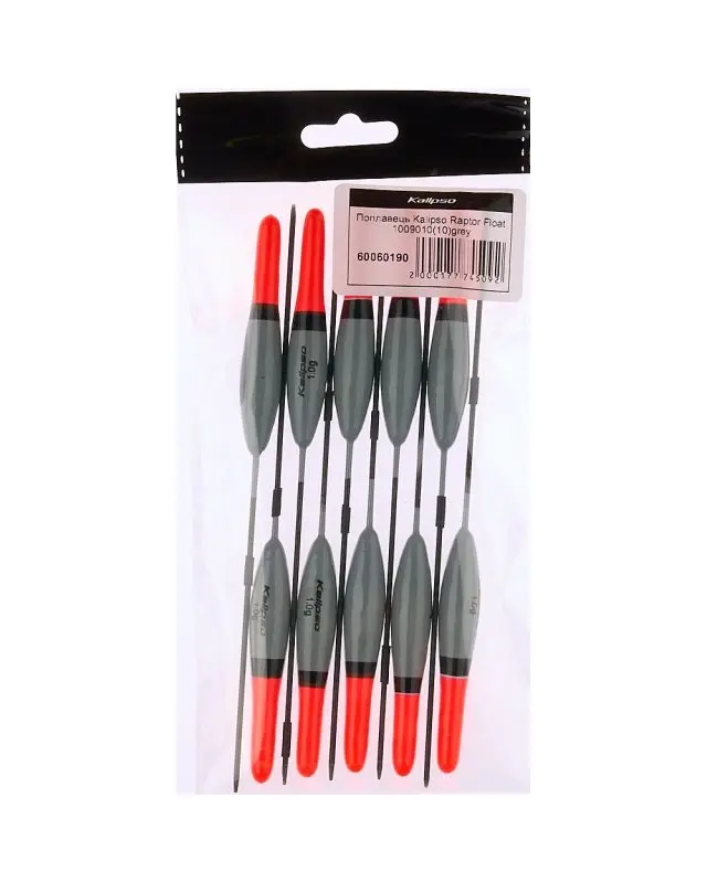 Поплавок Kalipso Raptor Float 1009010 (10шт) grey 1.0г