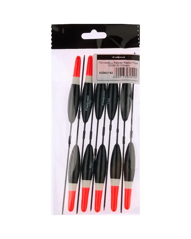 Поплавок Kalipso Raptor Float 1009015 (10шт) black 1.5г