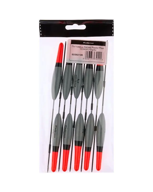 Поплавок Kalipso Raptor Float 1009020 (10шт) grey 2.0г