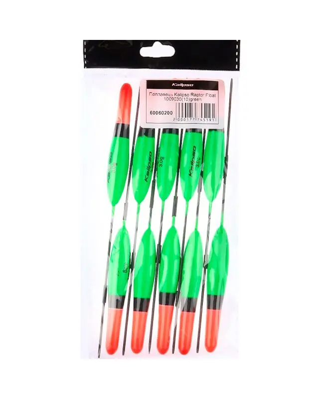 Поплавок Kalipso Raptor Float 1009030 (10шт) green 3.0г