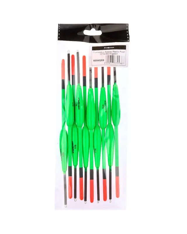Поплавок Kalipso Raptor Float 2014020 (10шт) green 2.0г