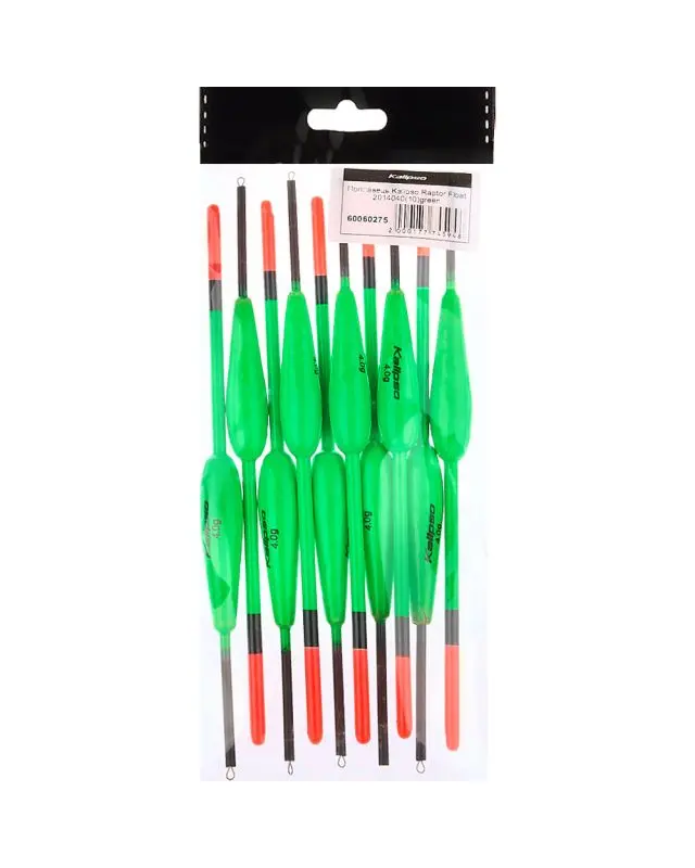 Поплавок Kalipso Raptor Float 2014040 (10шт) green 4.0г