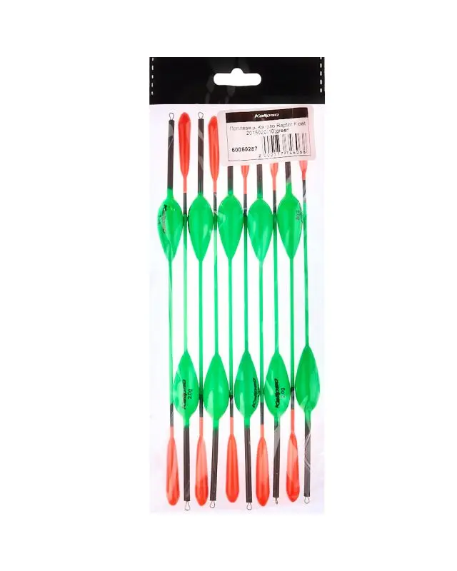 Поплавок Kalipso Raptor Float 2015020 (10шт) green 2.0г