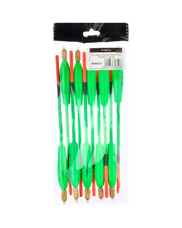 Поплавок Kalipso Raptor Float 3003204 (10шт) green 4.0+2.0г