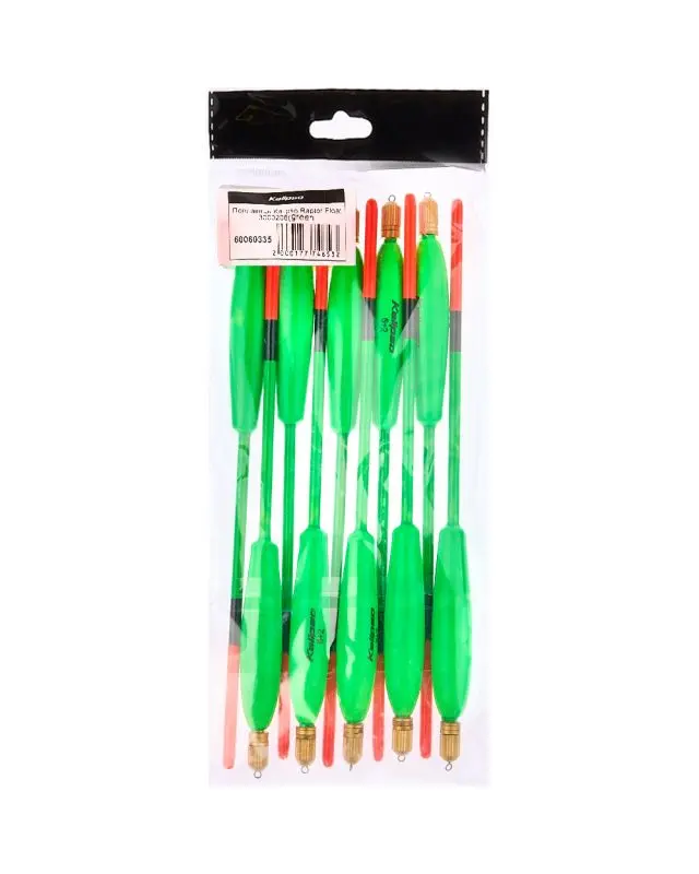 Поплавок Kalipso Raptor Float 3003206 (10шт) green 6.0+2.0г