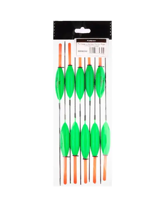 Поплавок Kalipso Raptor Float 1010020 (10шт) green 2.0г