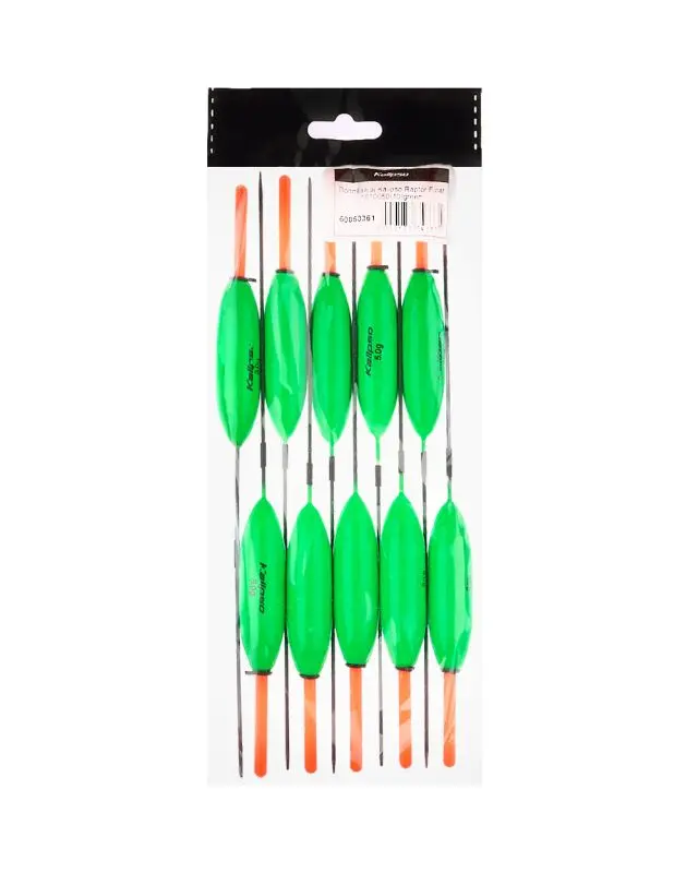 Поплавок Kalipso Raptor Float 1010050 (10шт) green 5.0г