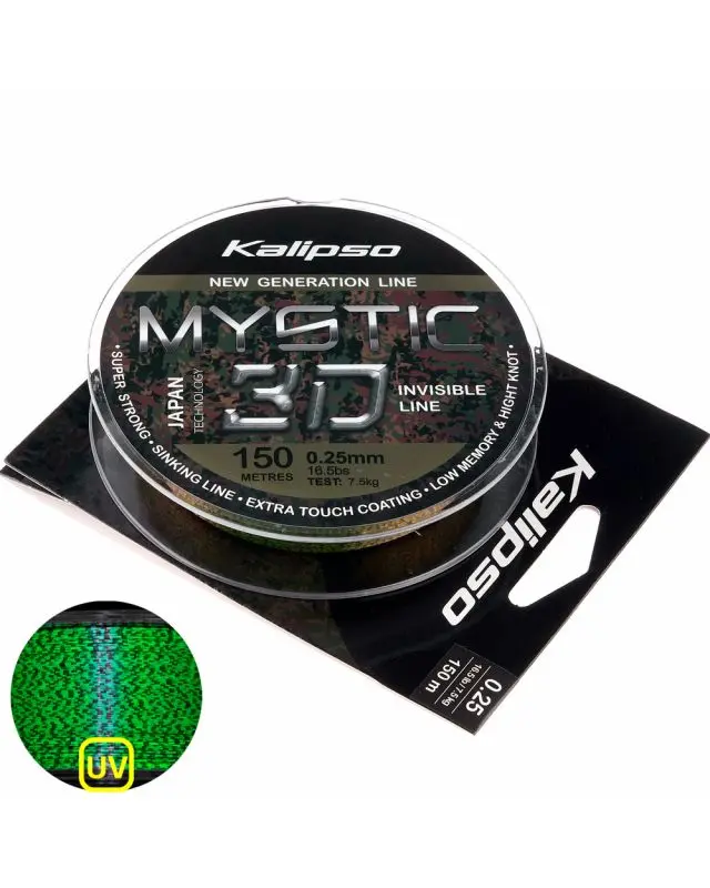 Леска Kalipso Mystic 3D Amber 150m 0.25mm