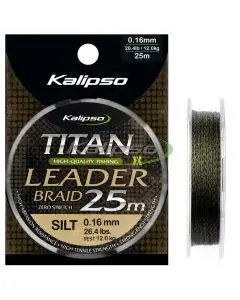 Шнур Kalipso Titan Leader Braid Weed(Silt) 25m