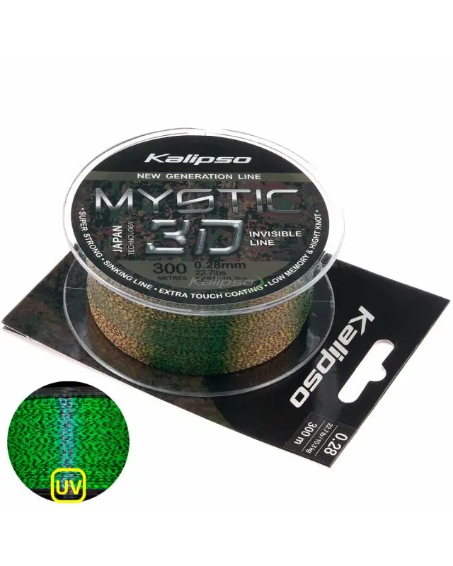 Леска Kalipso Mystic 3D Amber 300m 0.28mm