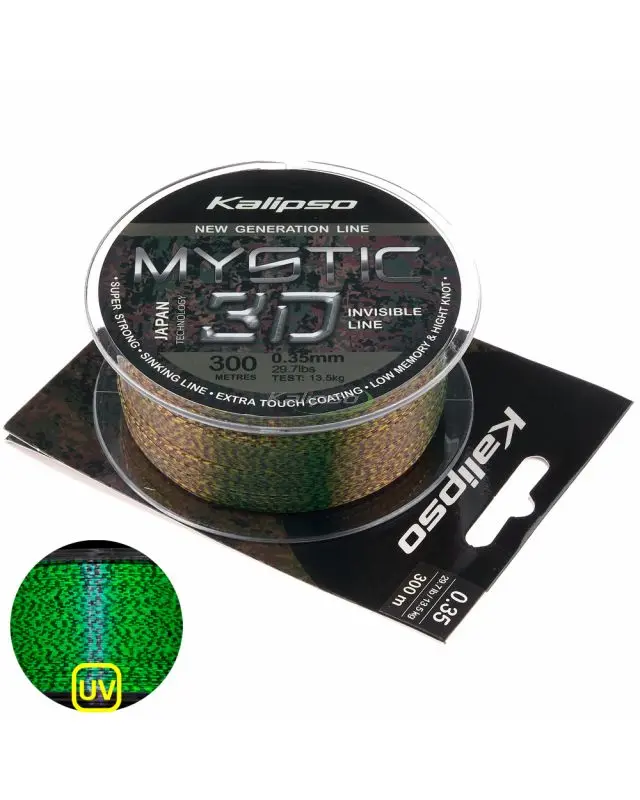 Леска Kalipso Mystic 3D Amber 300m 0.35mm