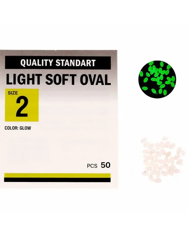 Намистинка Kalipso Light soft oval №2(50)glow