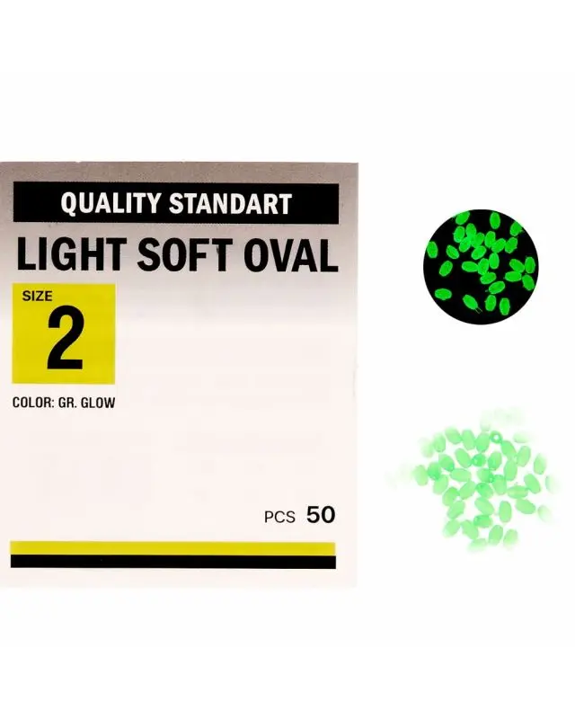 Намистинка Kalipso Light soft oval-№2(50)GR glow