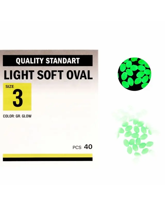 Намистинка Kalipso Light soft oval-№3(40)GR glow