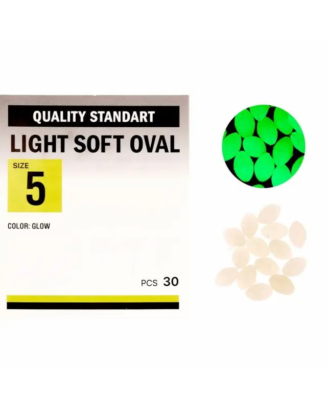 Намистинка Kalipso Light soft oval №5(30)glow