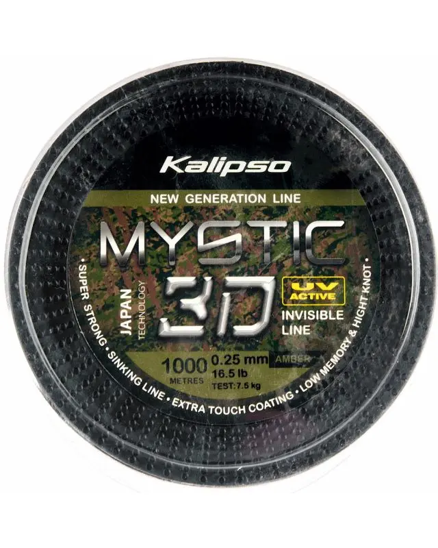 Волосінь Kalipso Mystic 3D Amber 1000m 0.25mm 