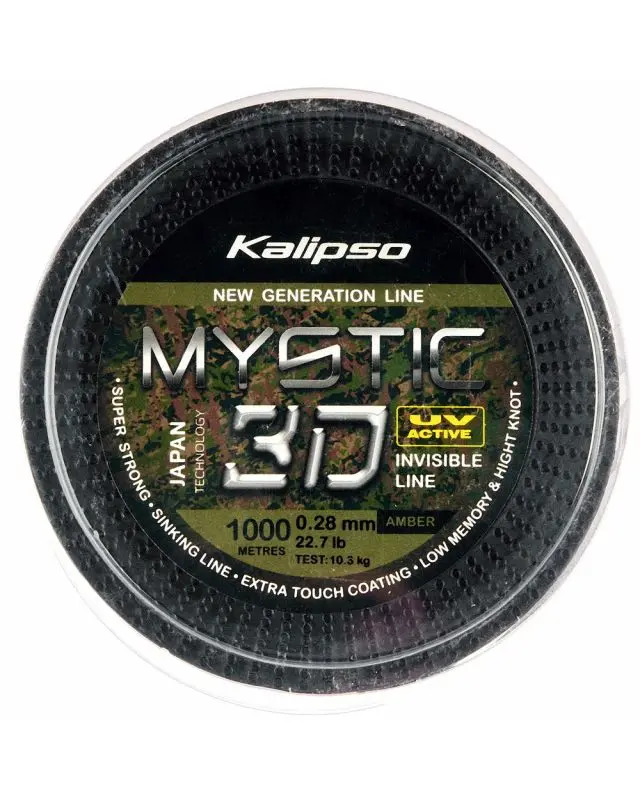 Волосінь Kalipso Mystic 3D Amber 1000m 0.28mm 