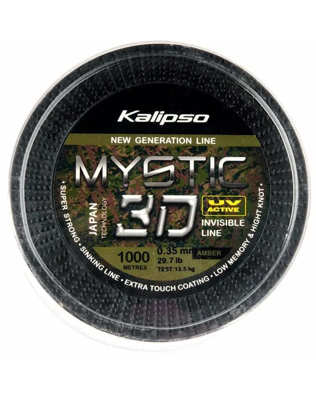 Волосінь Kalipso Mystic 3D Amber 1000m 0.35mm 