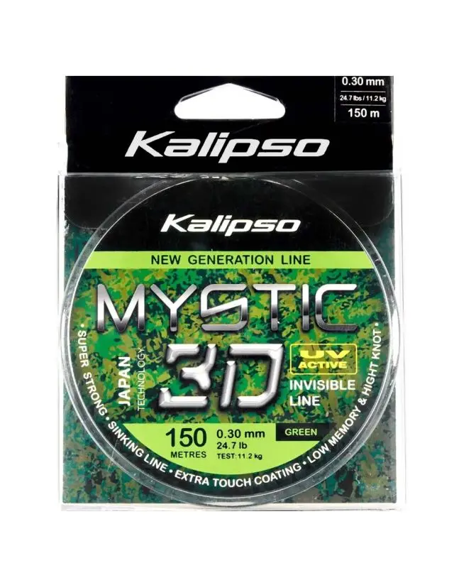 Волосінь Kalipso Mystic 3D Green 150m 0.30mm