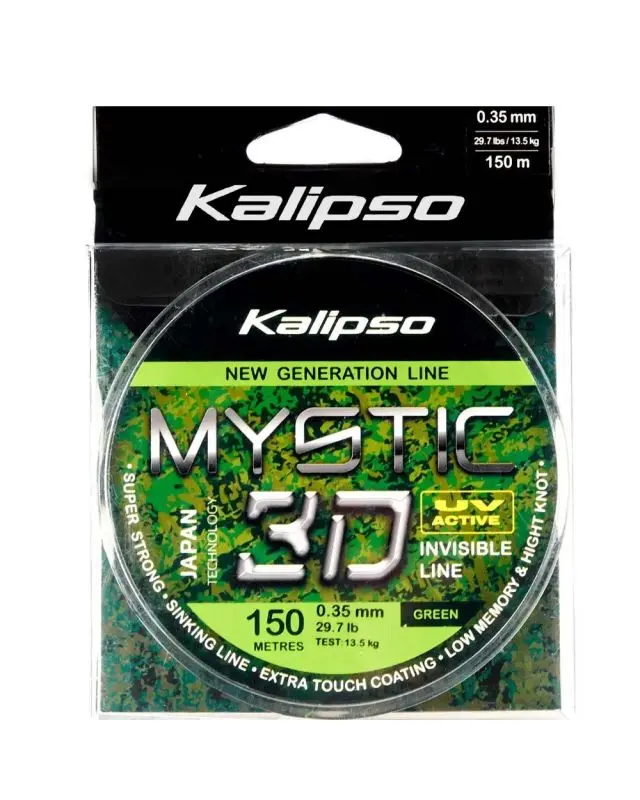 Волосінь Kalipso Mystic 3D Green 150m 0.35mm