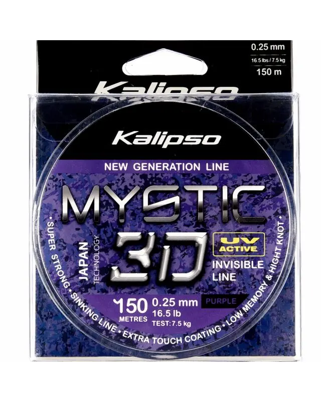 Волосінь Kalipso Mystic 3D Purple 150m 0.25mm 