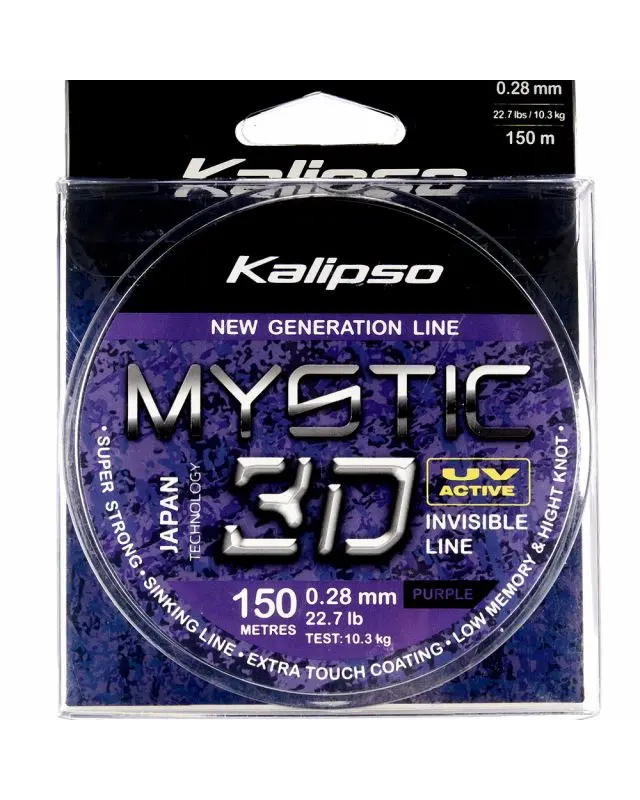 Волосінь Kalipso Mystic 3D Purple 150m 0.28mm 