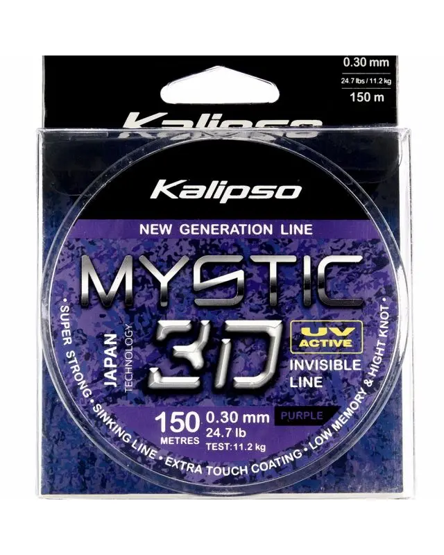 Волосінь Kalipso Mystic 3D Purple 150m 0.30mm 