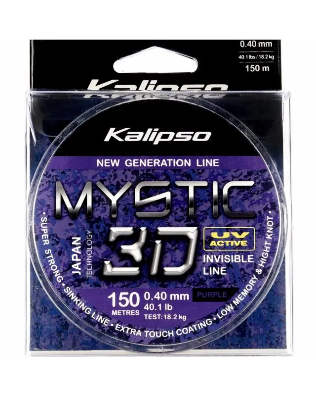 Волосінь Kalipso Mystic 3D Purple 150m 0.40mm 