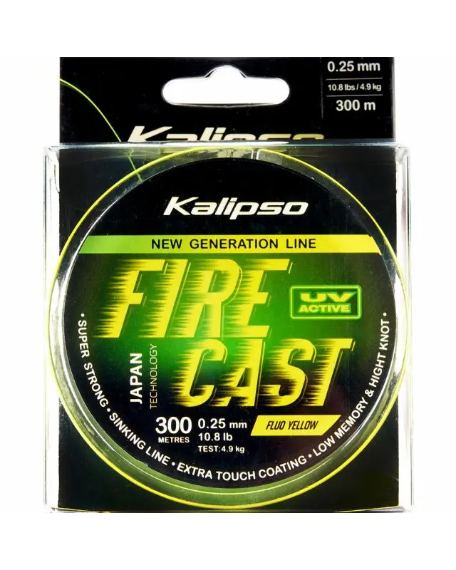 Волосінь Kalipso Fire Cast FY 300m 0.25mm