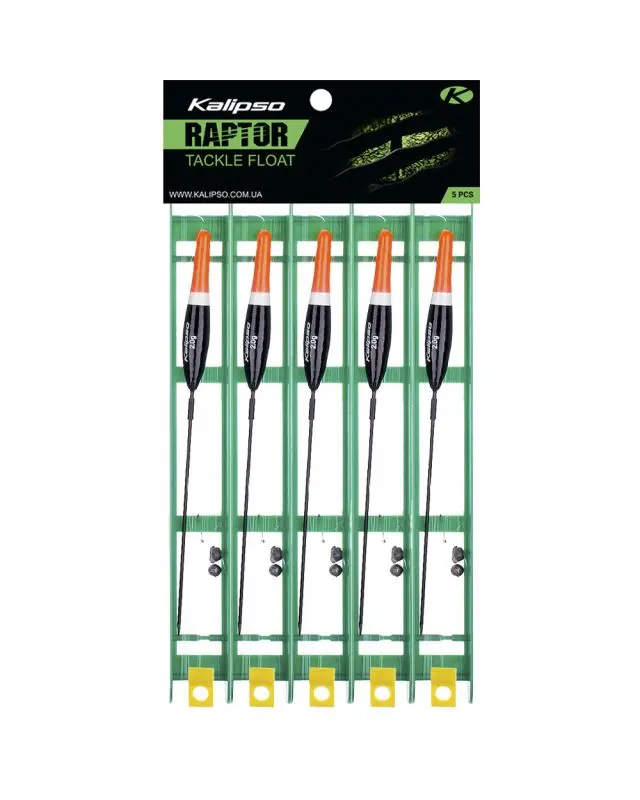 Снасть Kalipso Raptor Tackle float-1009 7m 0.18mm 2.0g №10 black (5 шт)