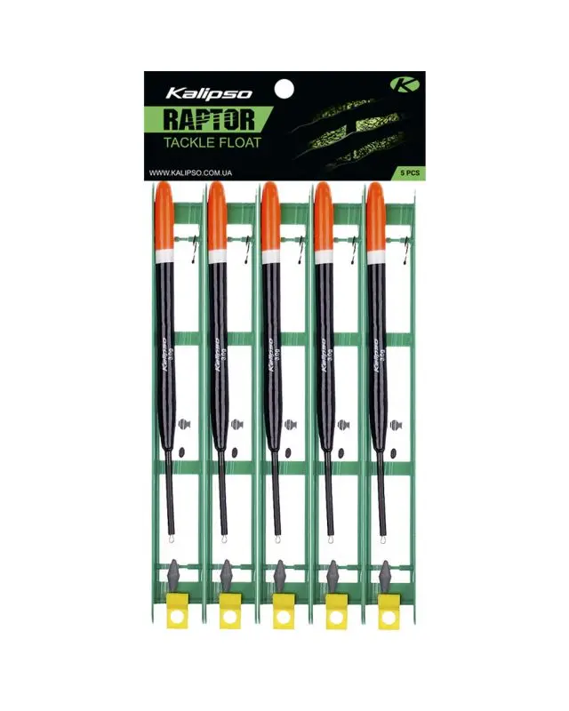 Снасть Kalipso Raptor Tackle float-2011 7m 0.23mm 3.0g №8 black (5 шт)