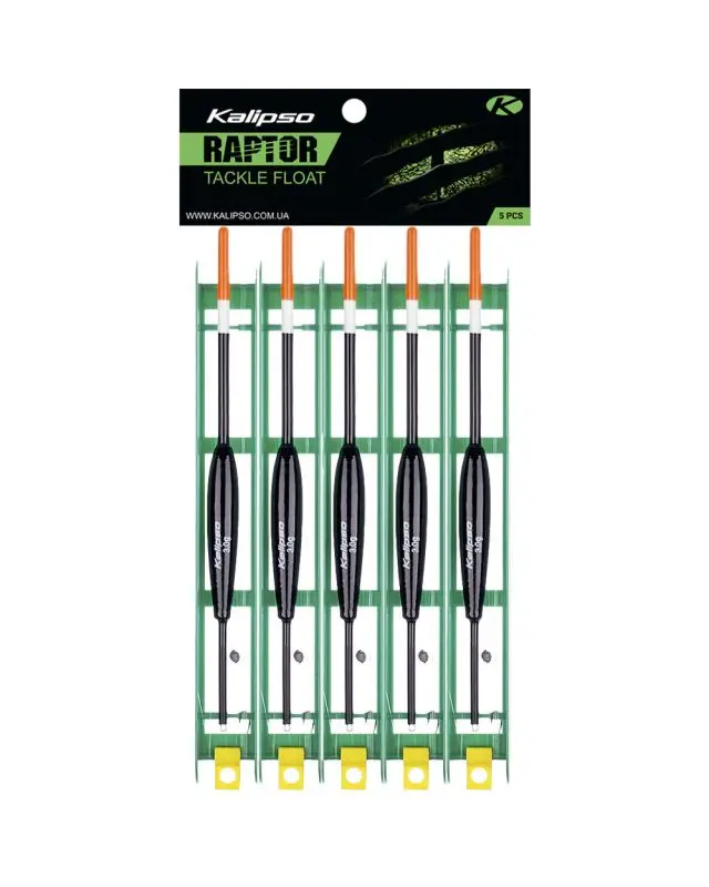 Снасть Kalipso Raptor Tackle float-2014 7m 0.20mm 3.0g №8 black (5 шт)