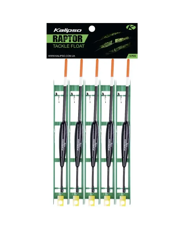 Снасть Kalipso Raptor Tackle float-2014 7m 0.23mm 4.0g №8 black (5 шт)