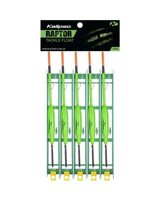 Снасть Kalipso Raptor Tackle float-2014 7m 0.23mm 4.0g №8 green (5 шт)