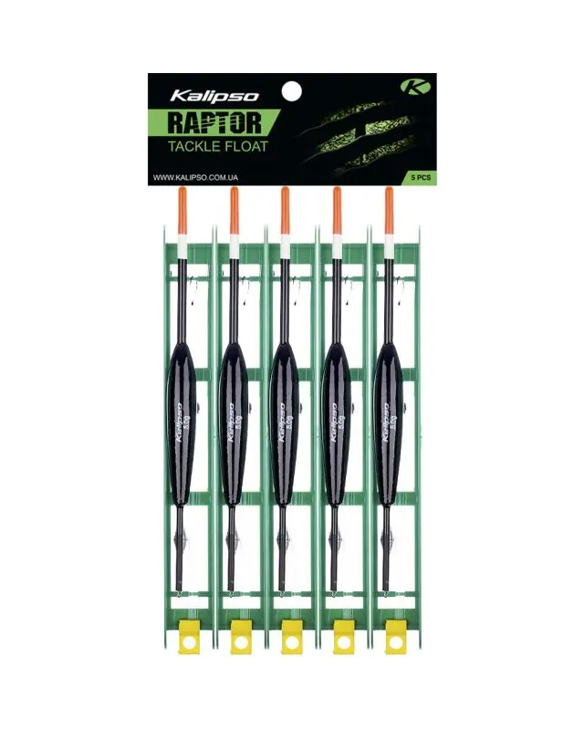 Снасть Kalipso Raptor Tackle float-2014 7m 0.25mm 5.0g №8 black (5 шт)