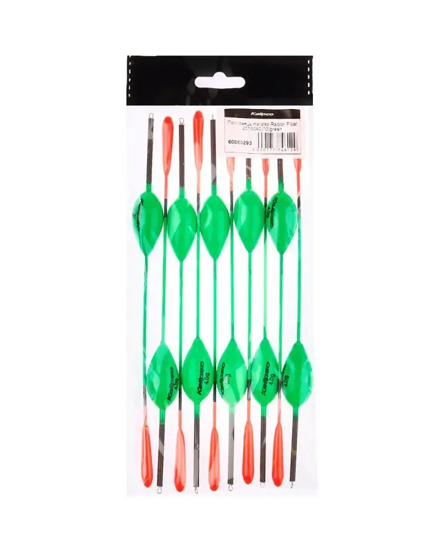 Поплавець Kalipso Raptor Float 2015040 (10шт) green 4.0г