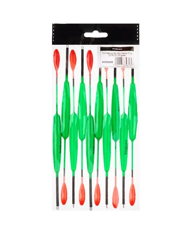 Поплавець Kalipso Raptor Float 2016030 (10шт) green 3.0г