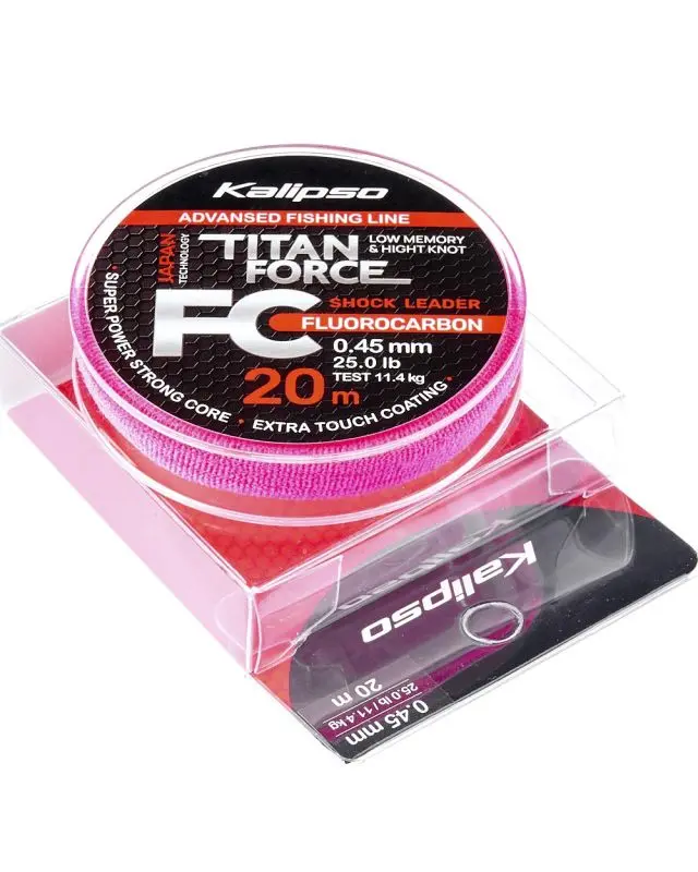 Флюорокарбон Kalipso Titan Force FC Leader 20m 0.45mm